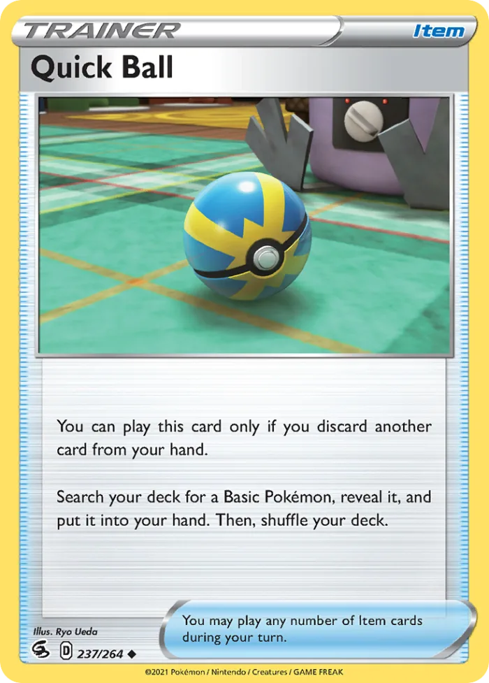 Quick Ball #237 Fusion Strike Pokemon card