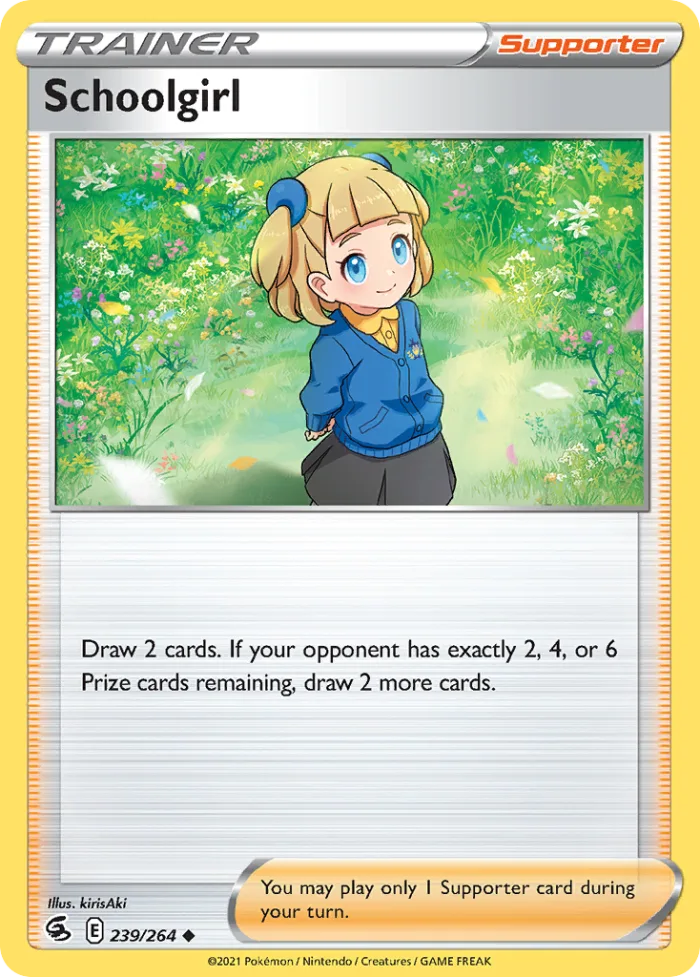 Schoolgirl #239 Fusion Strike Pokemon card