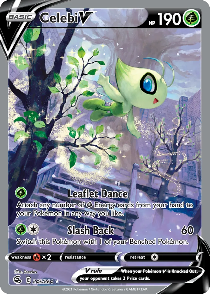 Celebi V #245 Fusion Strike Pokemon card