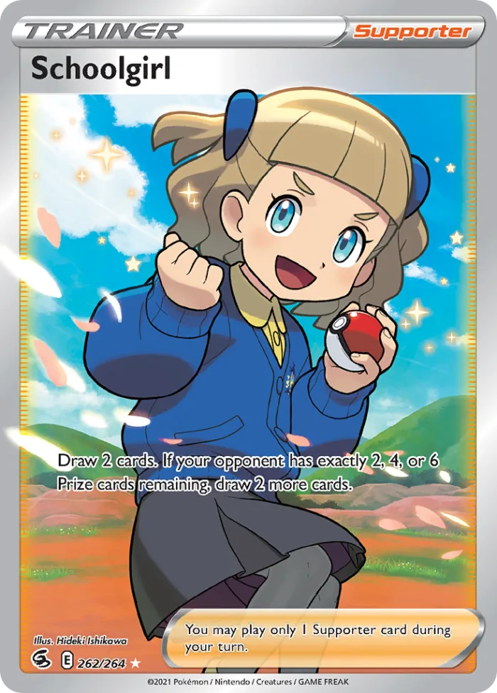 Schoolgirl #262 Fusion Strike Pokemon card
