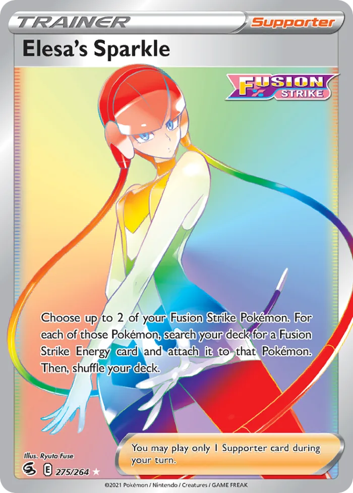 Elesa's Sparkle #275 Fusion Strike Pokemon card