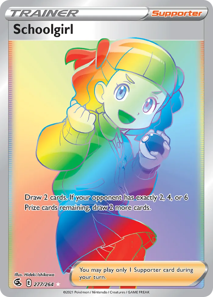 Schoolgirl #277 Fusion Strike Pokemon card
