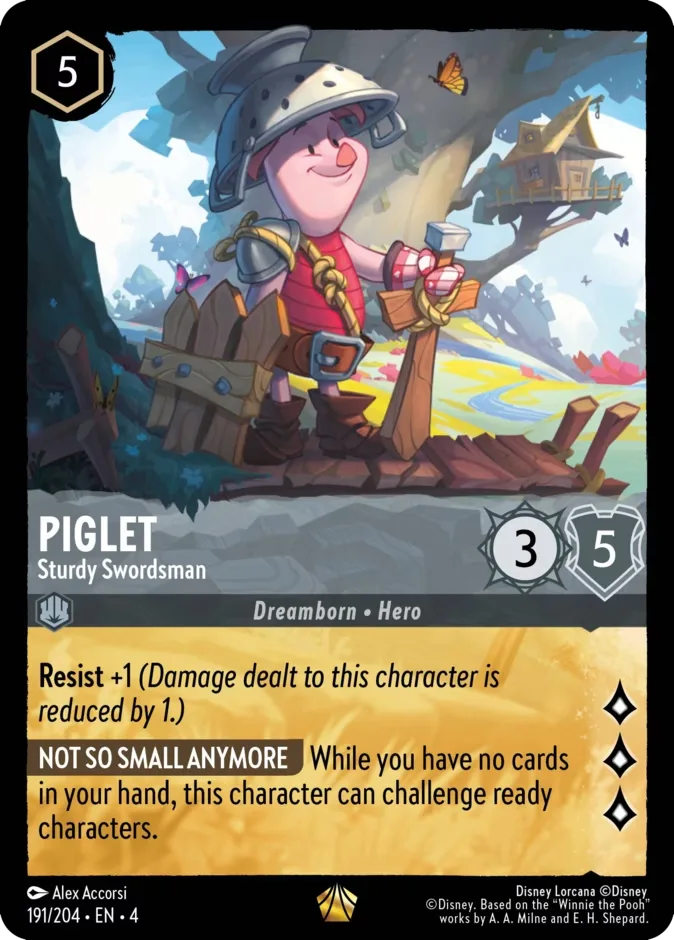 Piglet #191 Ursula's Return Disney Lorcana card