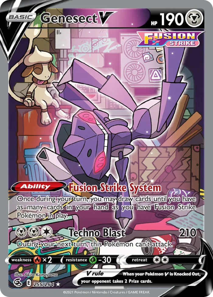 Genesect V #255 Fusion Strike Pokemon card