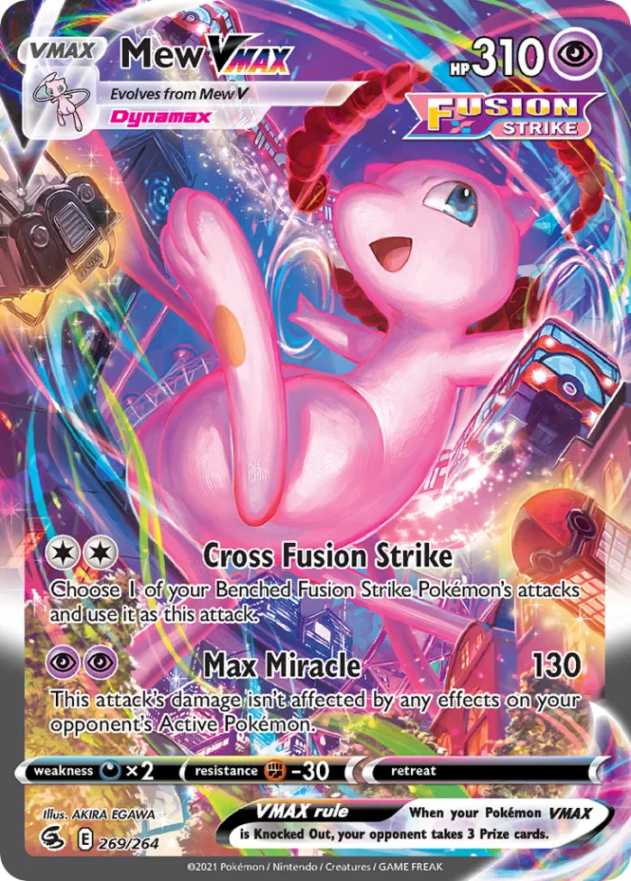 Mew VMAX #269 Fusion Strike Pokemon card