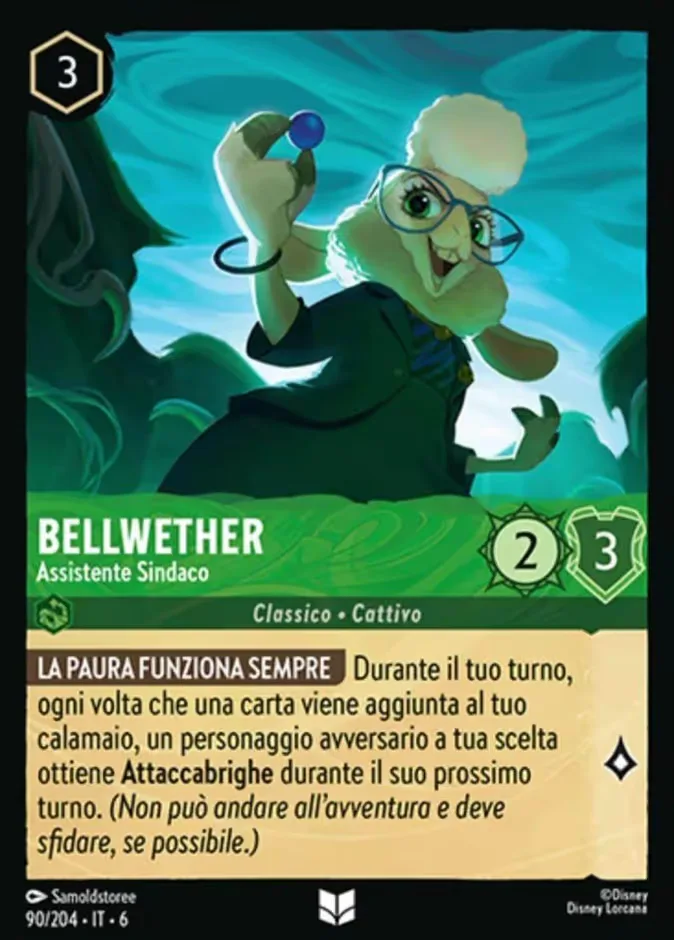 Bellwether #90 Azurite Sea Disney Lorcana card