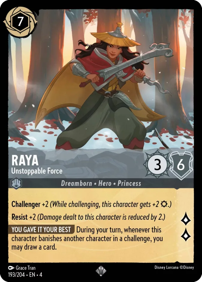 Raya #193 Ursula's Return Disney Lorcana card