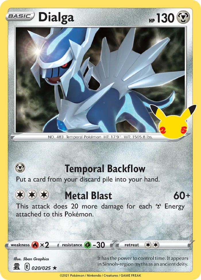 Dialga #20 Celebrations Pokemon card