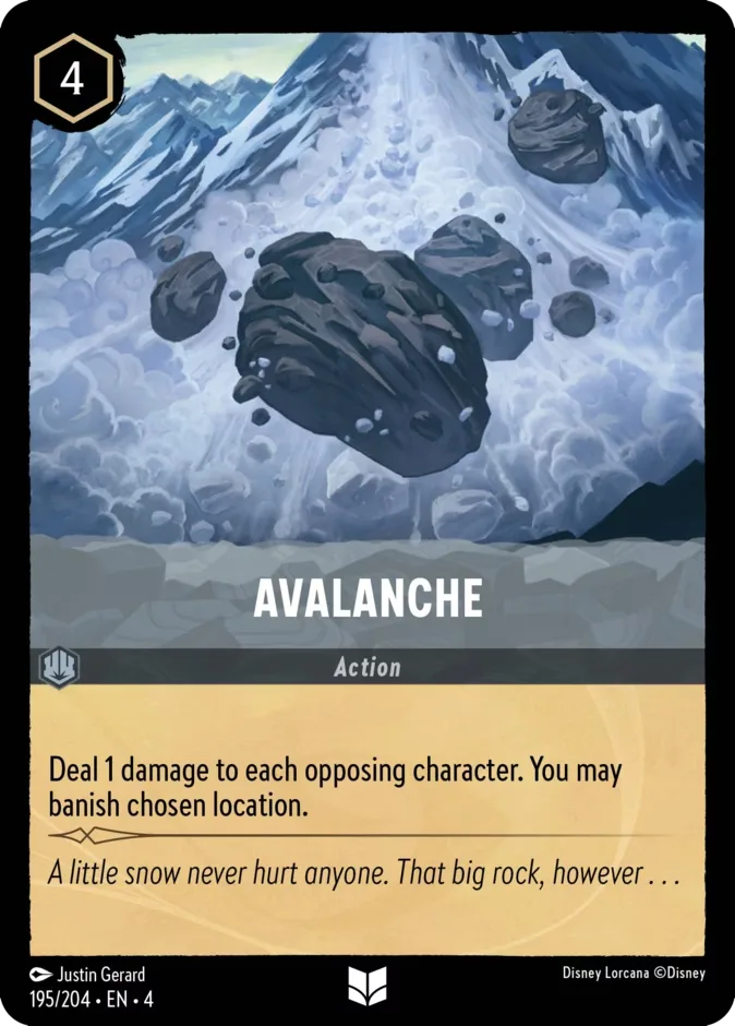 Avalanche #195 Ursula's Return Disney Lorcana card