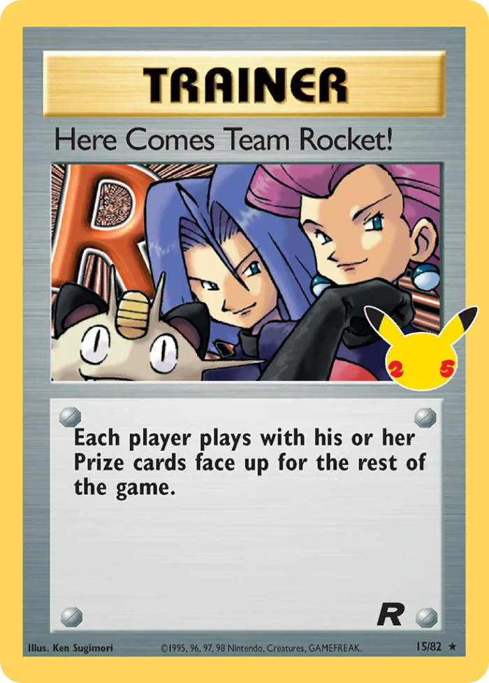 Here Comes Team Rocket! #15 Celebrations Pokemon card
