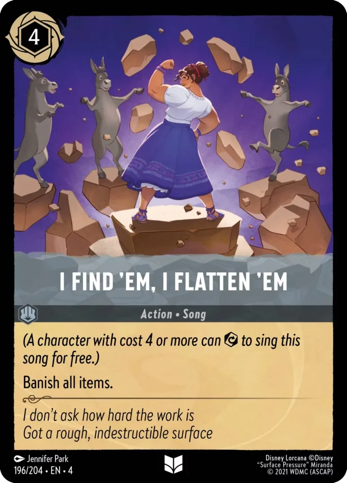 I Find ’Em, I Flatten ’Em #196 Ursula's Return Disney Lorcana card