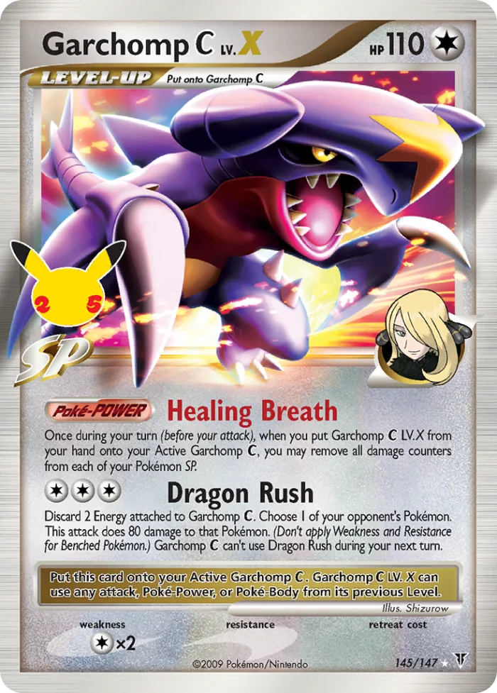 Garchomp [C] LV.X #CEL SV 145 Celebrations Pokemon card