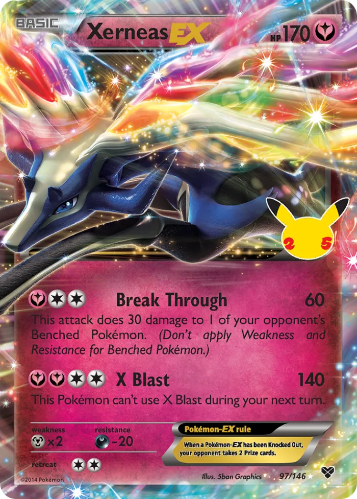 Xerneas-EX #97 Celebrations Pokemon card