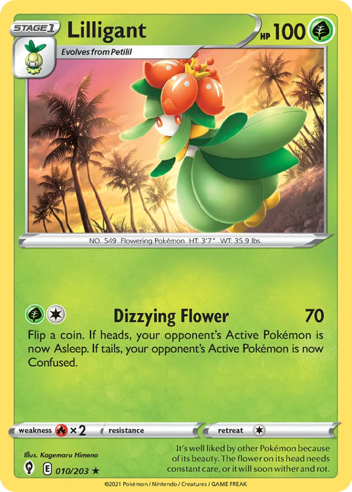 Lilligant #10 Evolving Skies Pokemon card