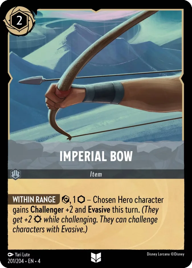 Imperial Bow #201 Ursula's Return Disney Lorcana card