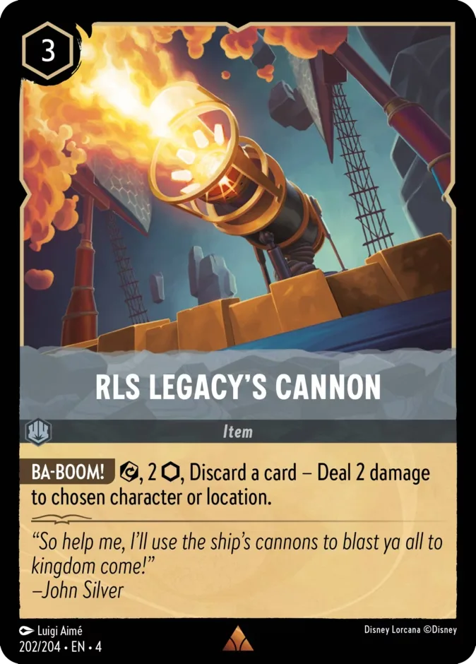 RLS Legacy's Cannon #202 Ursula's Return Disney Lorcana card