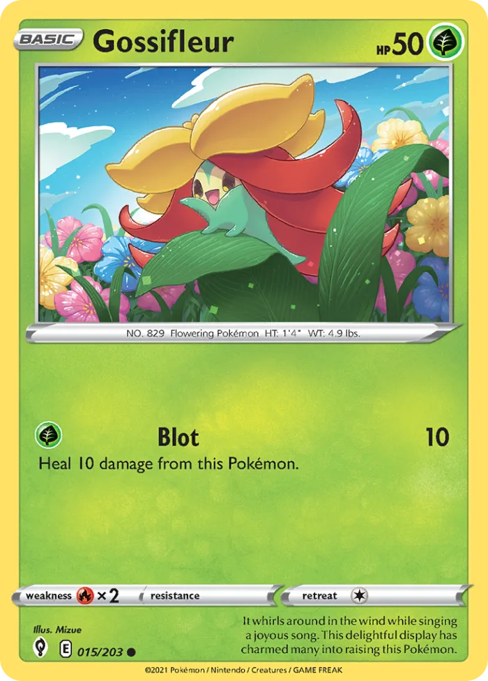Gossifleur #15 Evolving Skies Pokemon card