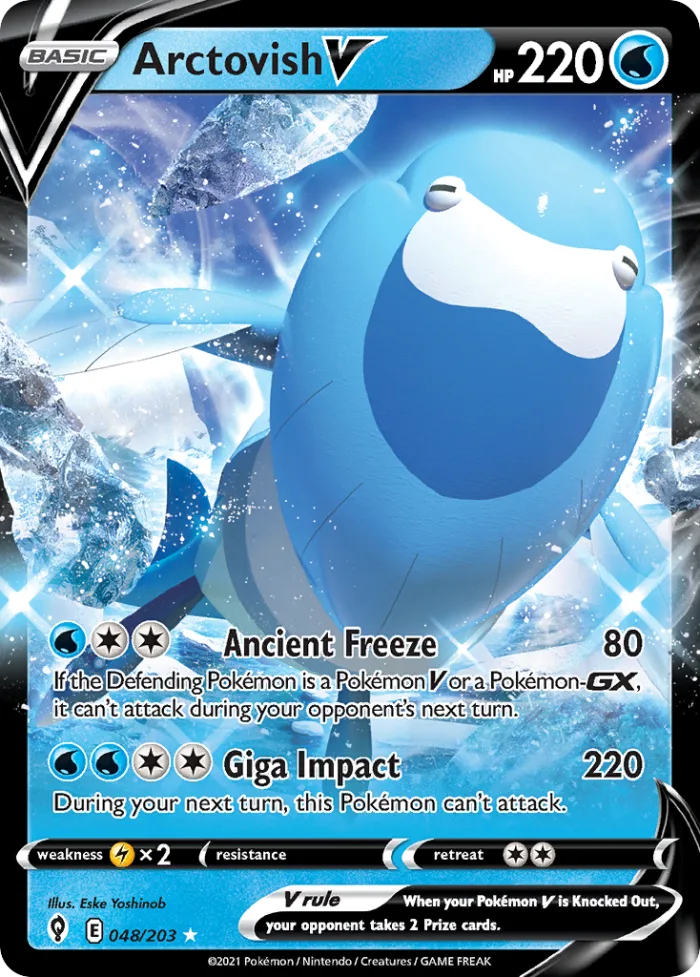 Arctovish V #48 Evolving Skies Pokemon card