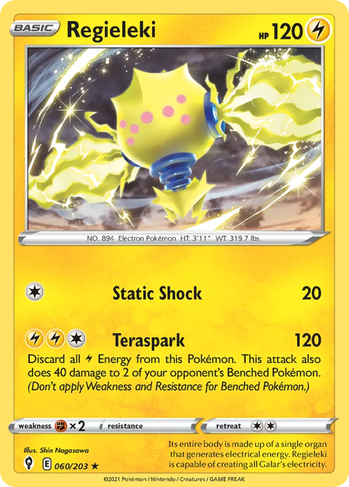 Regieleki #60 Evolving Skies Pokemon card