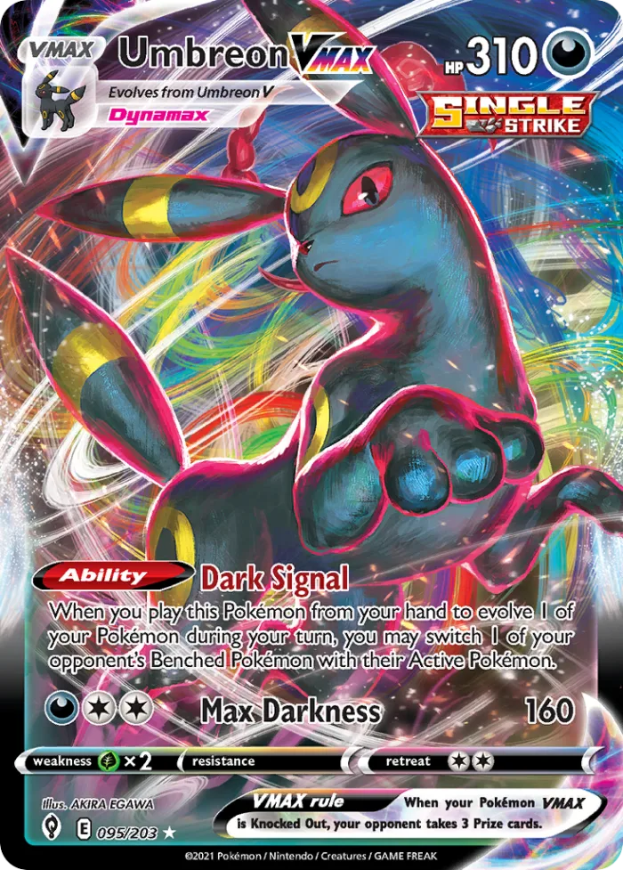 Umbreon VMAX #95 Evolving Skies Pokemon card
