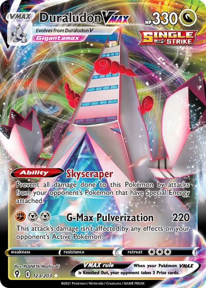 Duraludon VMAX #123 Evolving Skies Pokemon card