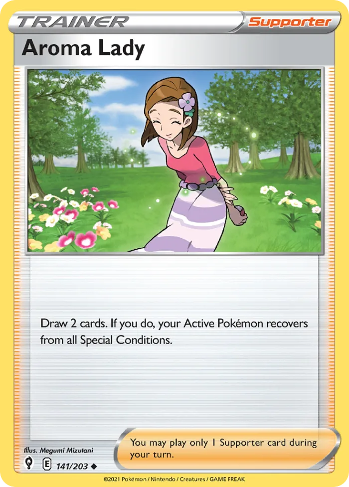 Aroma Lady #141 Evolving Skies Pokemon card