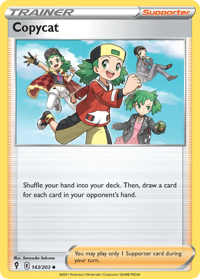 Copycat #143 Evolving Skies Pokemon card