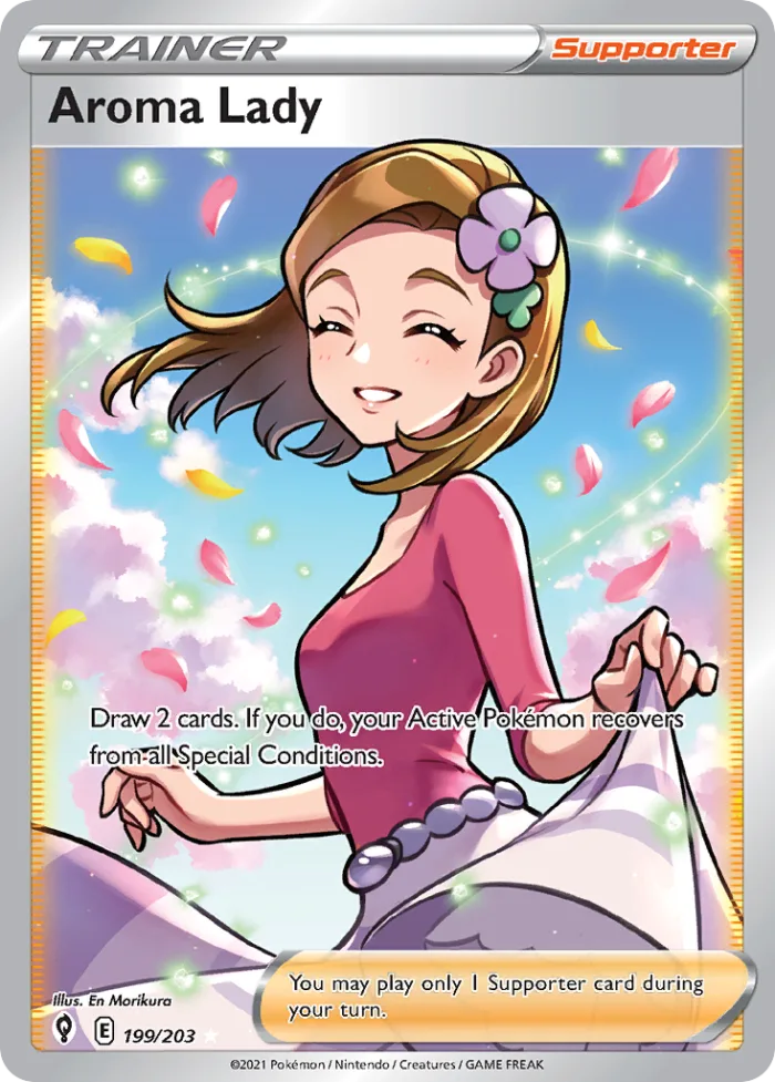 Aroma Lady #199 Evolving Skies Pokemon card