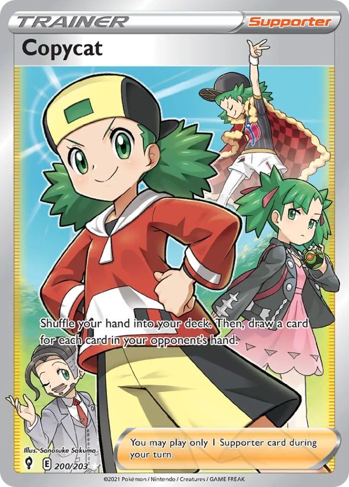 Copycat #200 Evolving Skies Pokemon card