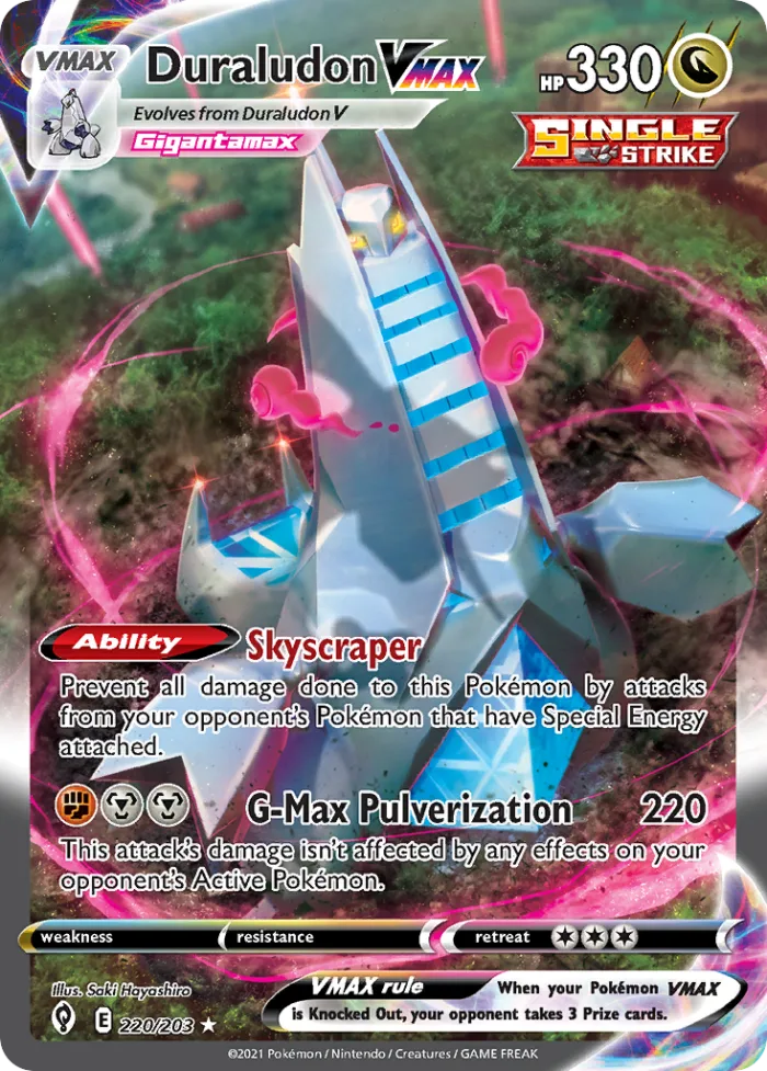 Duraludon VMAX #220 Evolving Skies Pokemon card