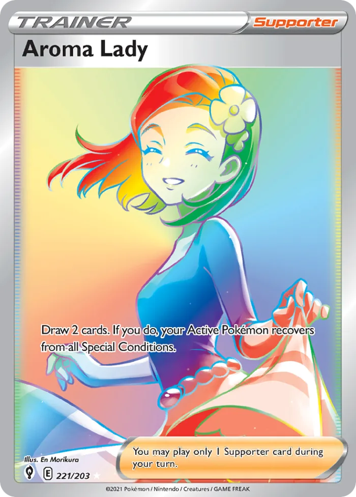Aroma Lady #221 Evolving Skies Pokemon card