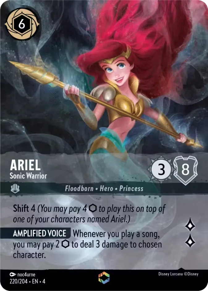 Ariel #220 Ursula's Return Disney Lorcana card