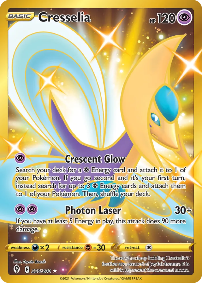 Cresselia #228 Evolving Skies Pokemon card
