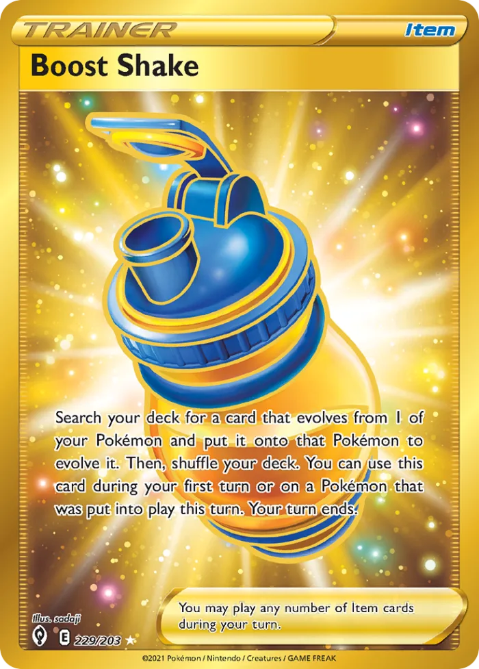 Boost Shake #229 Evolving Skies Pokemon card