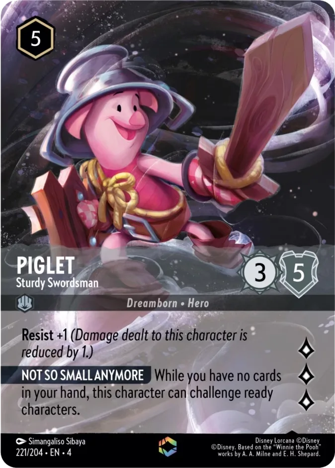 Piglet #221 Ursula's Return Disney Lorcana card