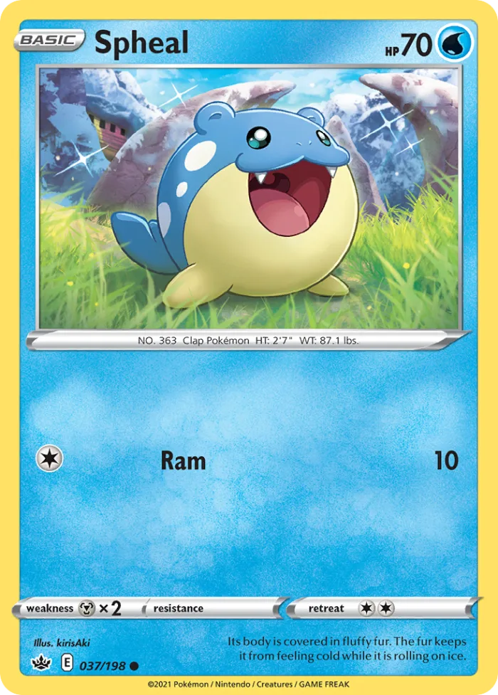 Spheal #37 Chilling Reign Pokemon card