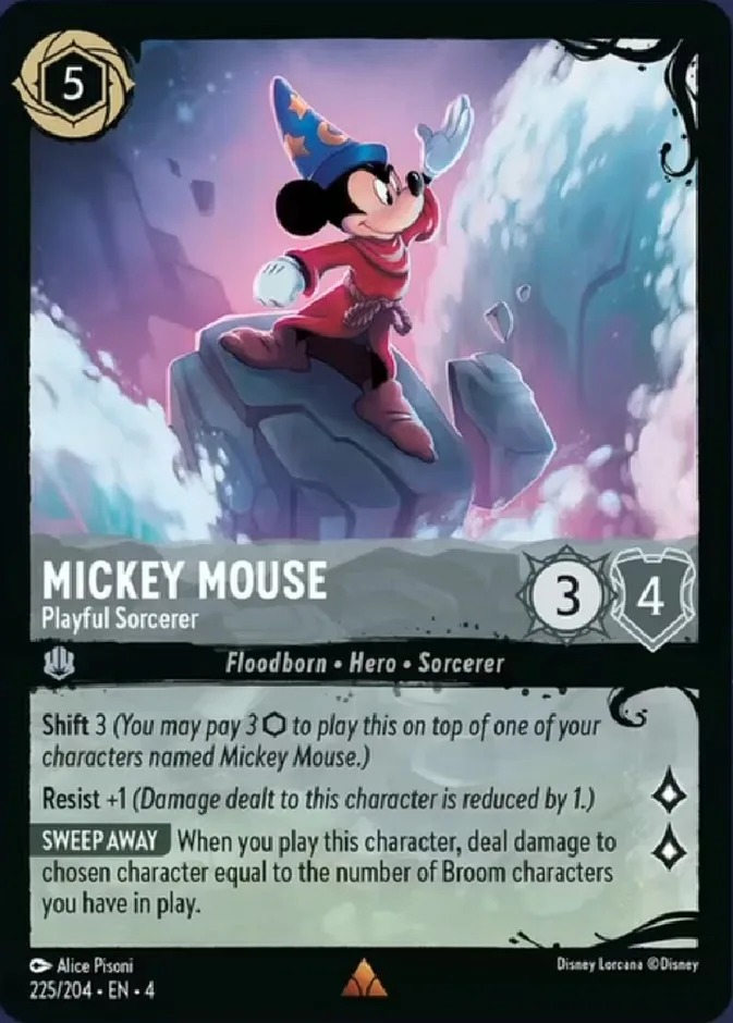 Mickey Mouse #225 Ursula's Return Disney Lorcana card
