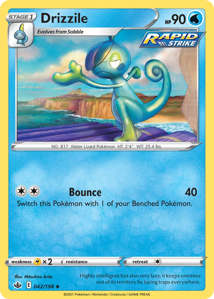 Drizzile #42 Chilling Reign Pokemon card