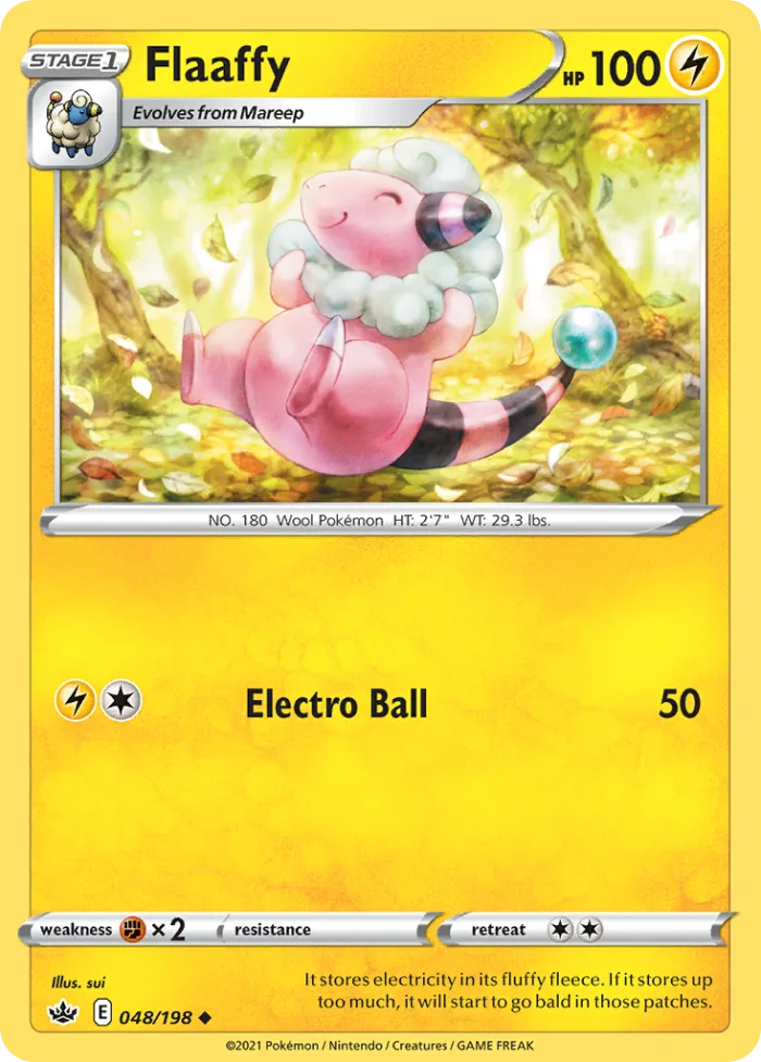 Flaaffy #48 Chilling Reign Pokemon card