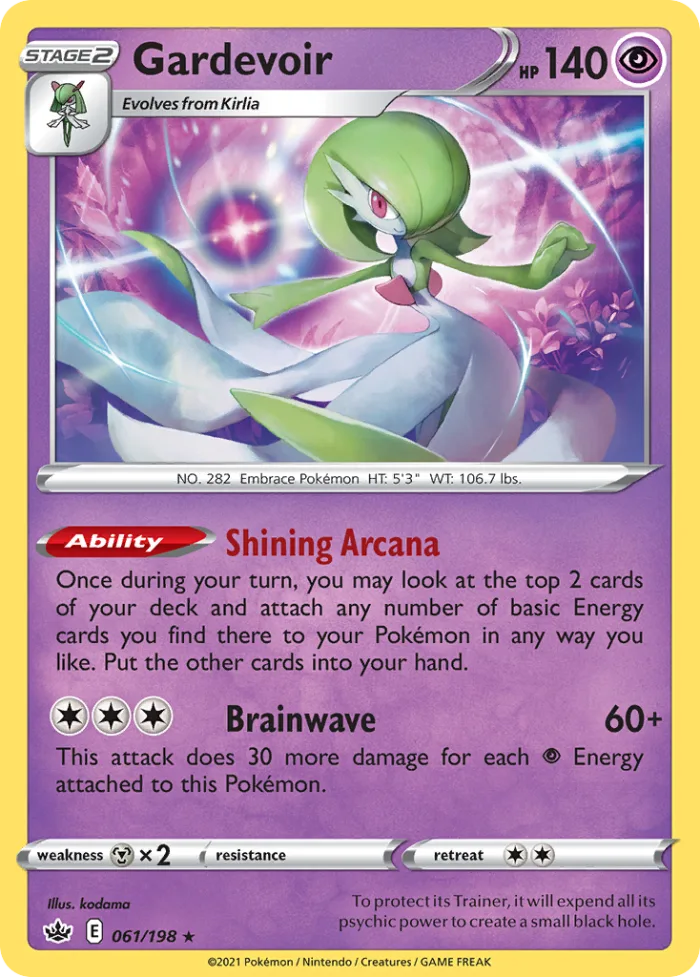 Gardevoir #61 Chilling Reign Pokemon card