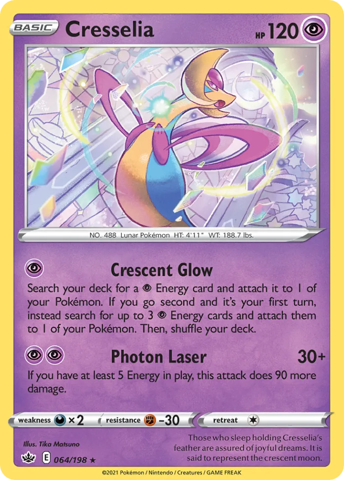 Cresselia #64 Chilling Reign Pokemon card