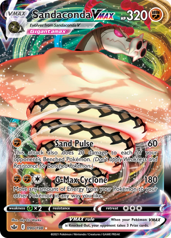 Sandaconda VMAX #90 Chilling Reign Pokemon card