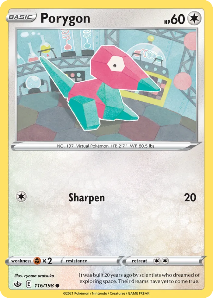 Porygon #116 Chilling Reign Pokemon card