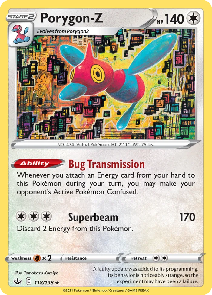 Porygon-Z #118 Chilling Reign Pokemon card