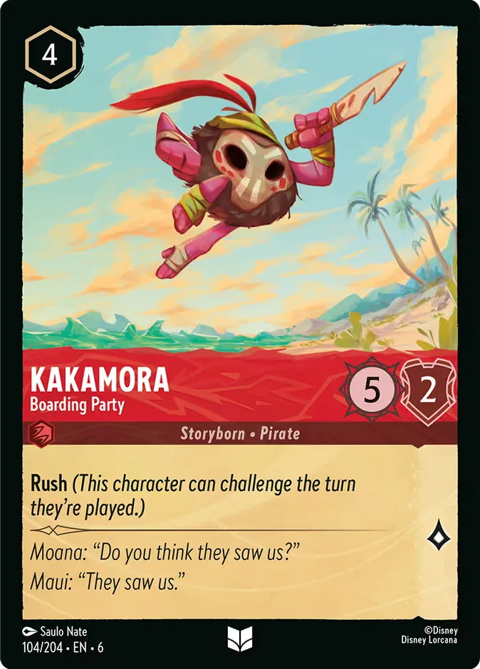 Kakamora #104 Azurite Sea Disney Lorcana card