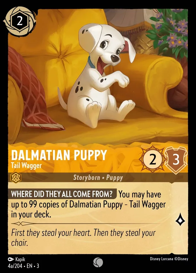Dalmatian Puppy #4a Into the Inklands Disney Lorcana card