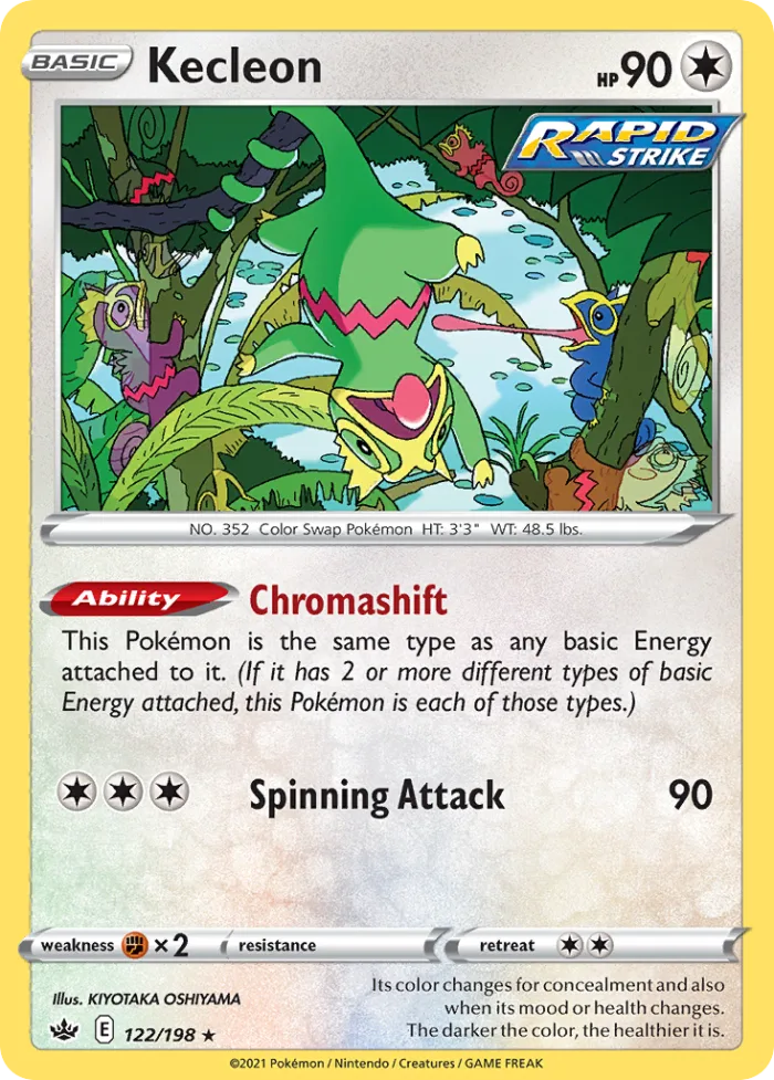 Kecleon #122 Chilling Reign Pokemon card