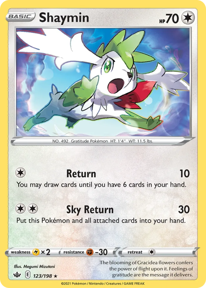 Shaymin #123 Chilling Reign Pokemon card