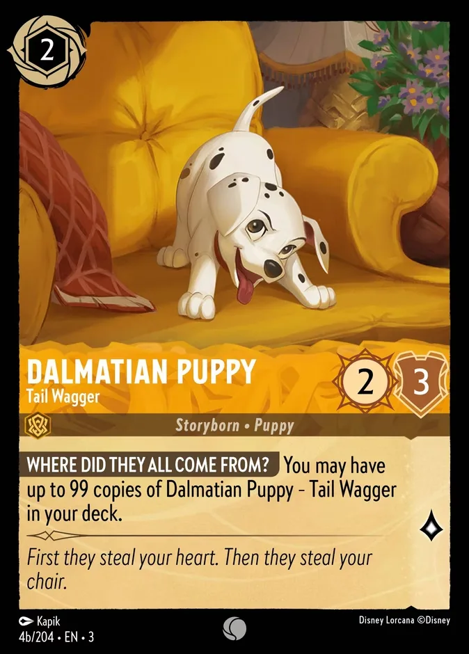 Dalmatian Puppy #4b Into the Inklands Disney Lorcana card