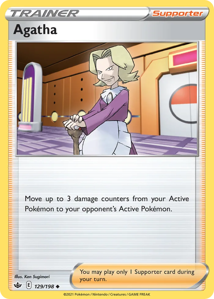 Agatha #129 Chilling Reign Pokemon card